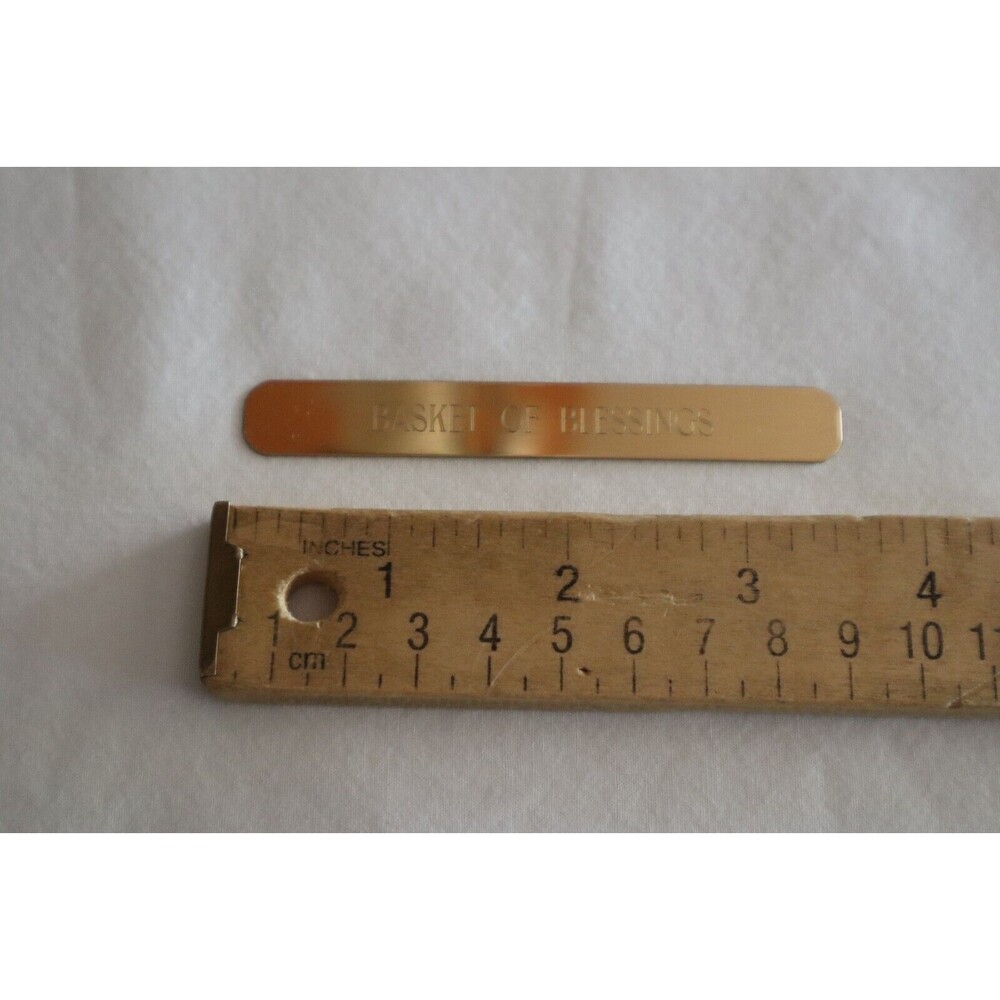 Lot 11x Longaberger Gold Tag Hostess and or Baskets Metal Blessings Show Biz Key - Picture 2 of 13